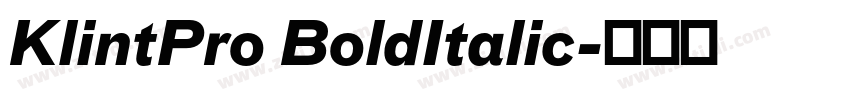 KlintPro BoldItalic字体转换 KlintPro BoldItalic字体转换